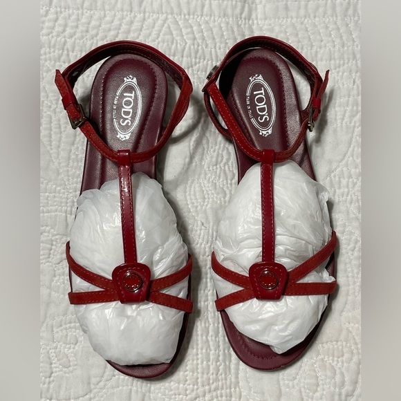 Tod's Shoes - TOD’S Red Sandals Size 36.5